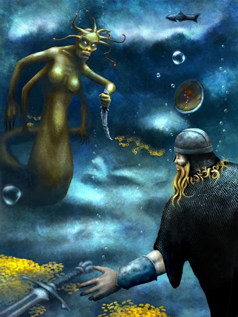 Beowulf’s Monsters – Grendel’s Mother | Grendel's mother, Beowulf ...