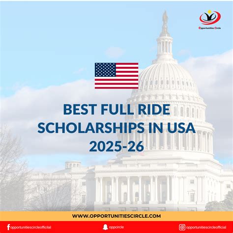 Best Full Ride Scholarships in USA 2026 - Opportunities Circle