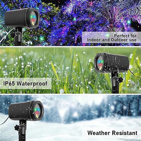 Projektorlichter Außen rot und grün Sternenlicht Projektionslicht mit ...