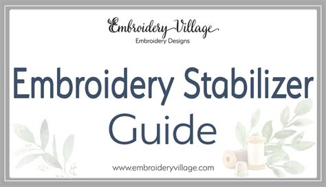 Image result for Embroidery Stabilizer Tutorials
