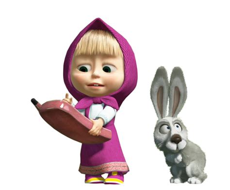 Masha and the Bear PNG, Masha and rabbit PNG transparent image download ...