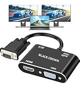 Buy BLACK CROWN HDMI Male to Dual HDMI Female 1 to 2 Way HDMI Splitter ...