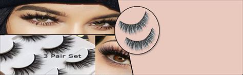 Buy Daluci 3 Pairs Black Handmade Natural 3D Thick Long False Eyelashes ...