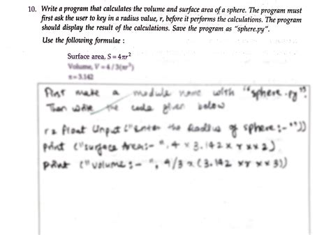 Image result for Volume of Sphere in Python