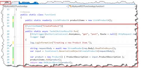 Azure Functions API 的图像结果