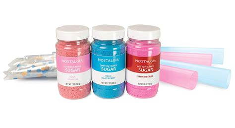 Buy Nostalgia FSCC8 Cotton Candy Party Kit, 3 7-oz Flossing Sugars ...