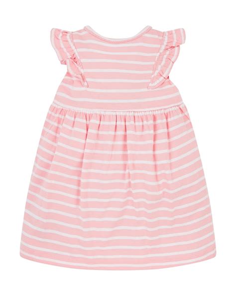Buy Pink And White Stripe Dress Online at Best Price | Mothercare India