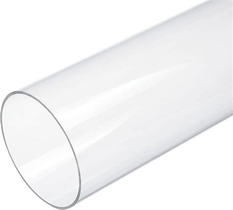 1 pc 12x3.5 Inch Acrylic Round Tube Clear Rigid Acrylic Pipe Clear ...