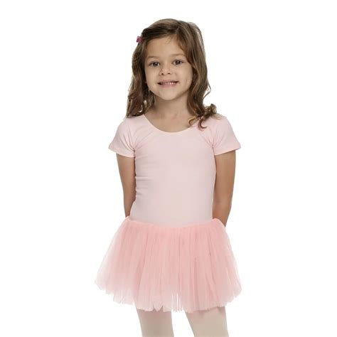 Short Sleeve Leotard Tutu Dress - IKAANYA