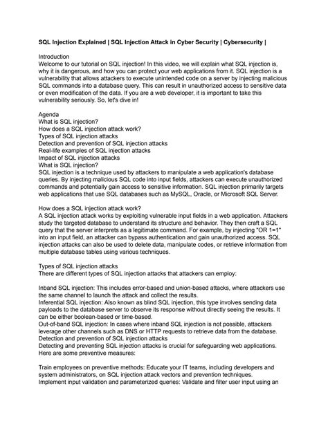 Image result for SQL Injection Conclusion