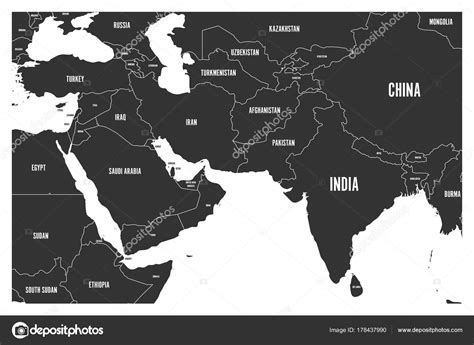 Asia Map Simple 的图像结果