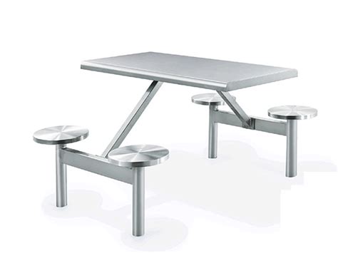 学生校员工公司食堂餐厅8人餐桌椅 不锈钢连体条形八人餐桌椅厂家-阿里巴巴