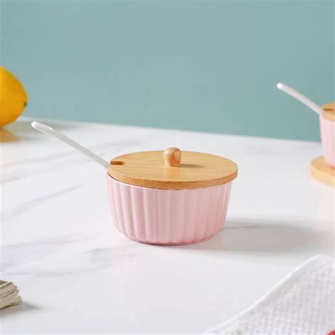 Berry Blush Pink Spice Jar Set Of 3 Online - Premium Spice Jar | Nestasia