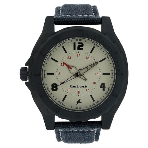 Buy Online Fastrack Explorer Quartz Analog Grey Dial Canvas Strap Watch ...