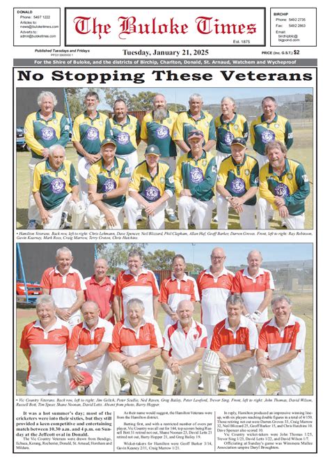 The Buloke Times, 21 January 2025 I Australian Rural & Regional News
