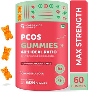 CARBAMIDE FORTE PCOS Balance Gummies, PCOS Supplement with 40:1 Ratio ...