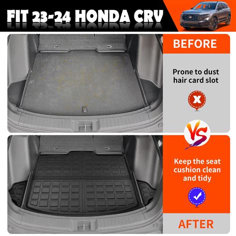 powoq Trunk Mat Compatible with 2023 2024 Honda CRV Floor Mat Cargo Mat ...