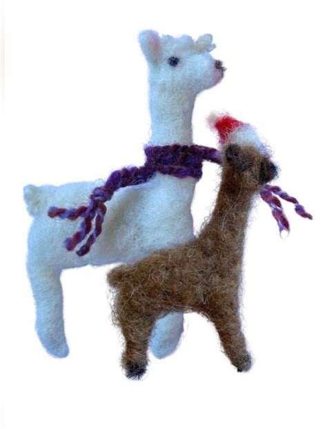 Alpaca Christmas Decoration Needle Felting Workshop , JandJ Alpacas ...
