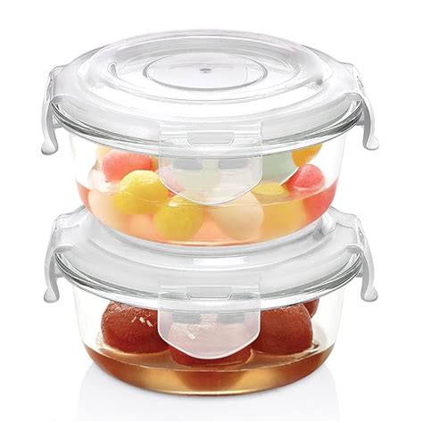 Buy Borosil Klip N Store Glass Storage Containers For Kitchen With Air ...