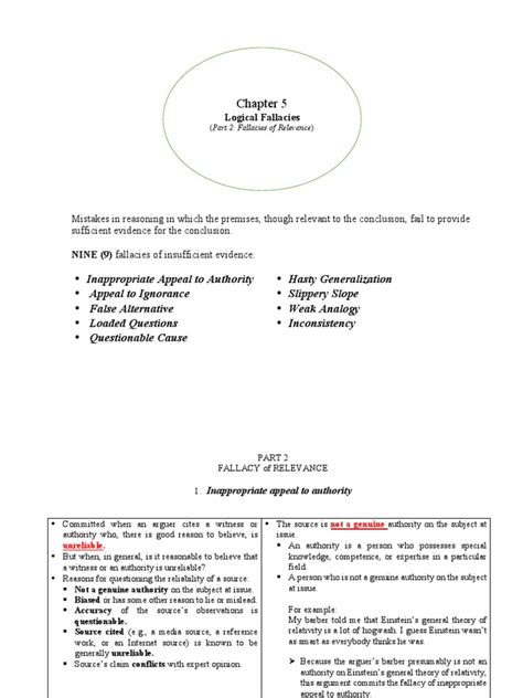Freshman Course Logic Chapter 5 Fallacy 的图像结果
