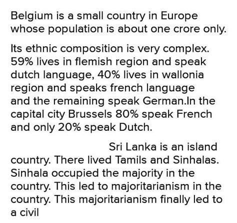 Write about geographical condition of srilanka and Belgium - Brainly.in
