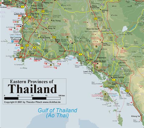 Pattaya Thailand Map - ToursMaps.com