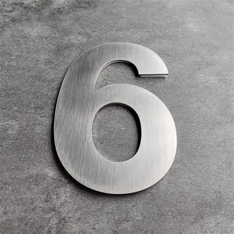 House Number- 5 Inch Stainless Steel Mailbox Numbers, Self-Stick ...