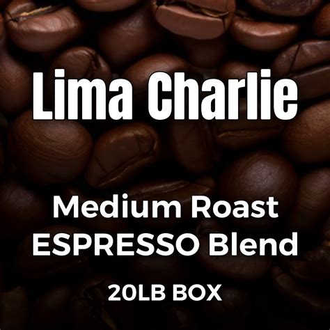 Lima Charlie - 20 lb Medium Roast Espresso (Wholesale) - Veteran-Owned ...