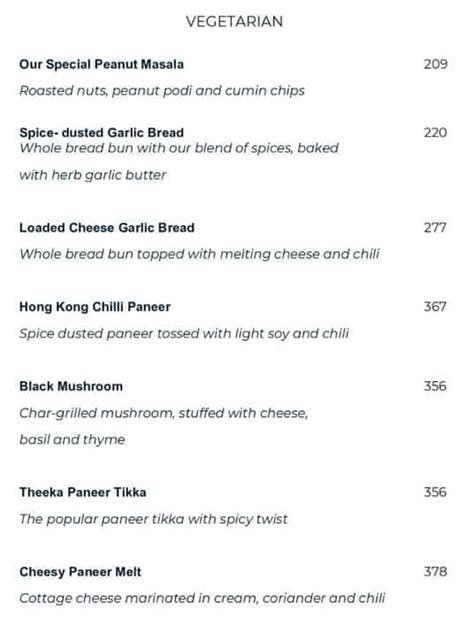 Menu at Byg Brewski Brewing Company, Bengaluru, Behind MK Retail