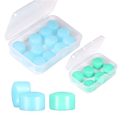 Buy 9 Pair Moldable Ear Plugs Silicone - Casewin Wax Ear Plugs for ...