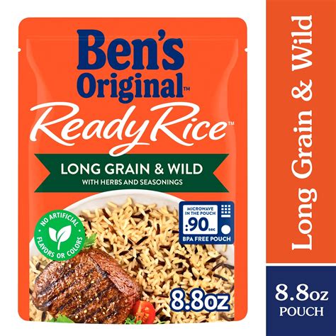 Microwave Long Grain & Wild Rice: Ben's Original - Walmart.com