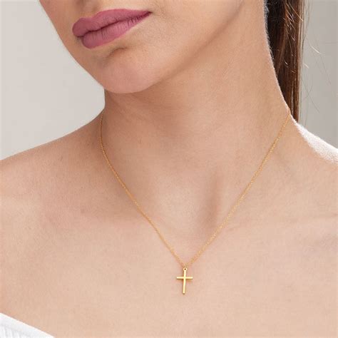 Golden Cross Necklace – PALMONAS