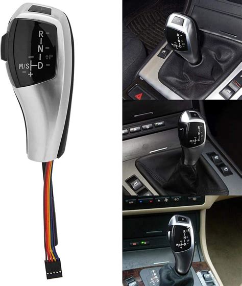 Buy Akozon Gear Shift Knob Electric LHD Automatic LED Head Shifter ...