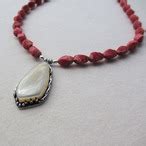 Trocas Shell 珊瑚ネックレス | artworks Pez [ハンドメイドシルバー・シェルジュエリー]