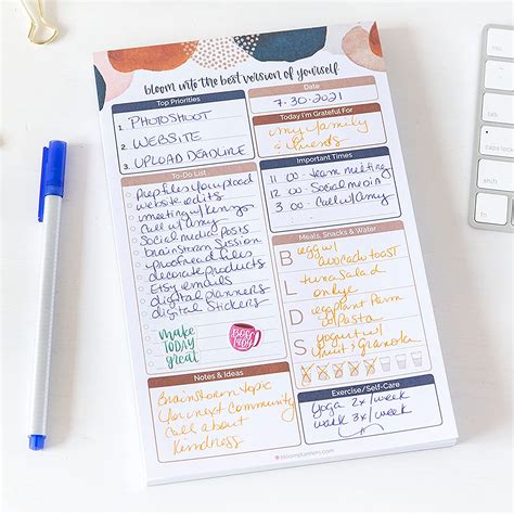 Buy bloom daily planners Daily Planning System Tear Off to-Do Pad ...