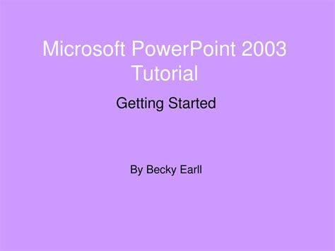 Image result for Microsoft PowerPoint 2003 Tutorial