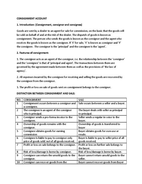 Rezultat imagine pentru Consignment Account Lecture
