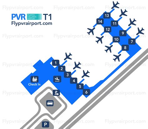 Puerto Vallarta International Airport Terminal Map (2025-2024) - All Maps