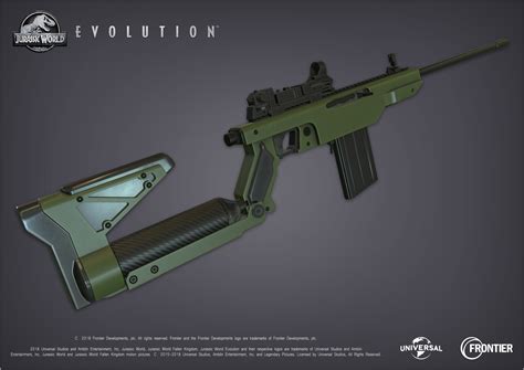 Rifle In Jurassic World Jurassic Park: The Lost World