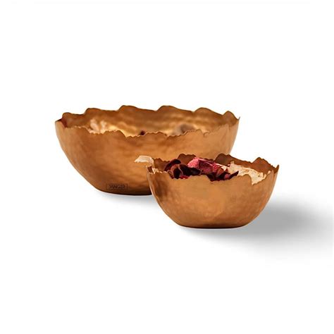 Hammered Gold Bowl Set | Jangir Decor