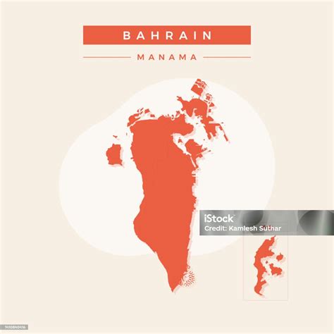 Peta Nasional Bahrain Vektor Peta Bahrain Vektor Ilustrasi Peta Bahrain Ilustrasi Stok - Unduh ...
