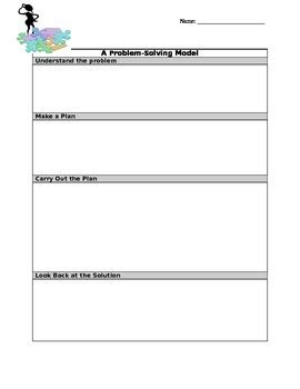 Image result for 4 Step Problem Solving Model