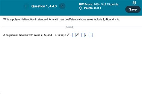 Write Polynomial Function in Standard Form 的图像结果