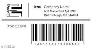 Image result for Barcode Label Example