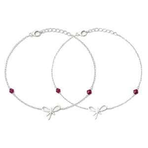 ZAVYA 925 Sterling Silver Designer Pink Cubic Zirconia CZ Butterfly ...