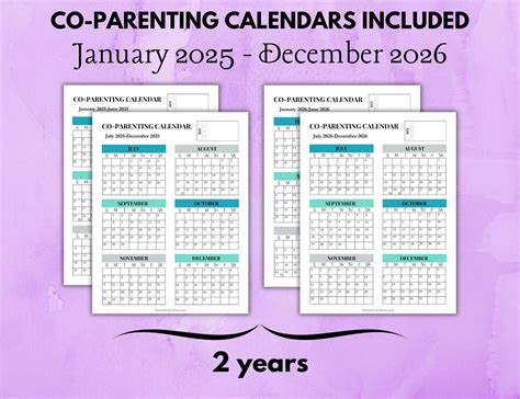 Custody Binder, Printable Planner & Organizer for Child Custody ...