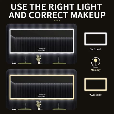 Buy 48X36 LED Bathroom Mirror Wall Mounted Mirror with Wall Switch ...