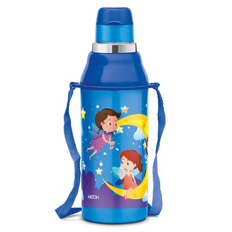 MILTON Kool Steelight 400 Kids Plastic Insulated Water Bottle with ...