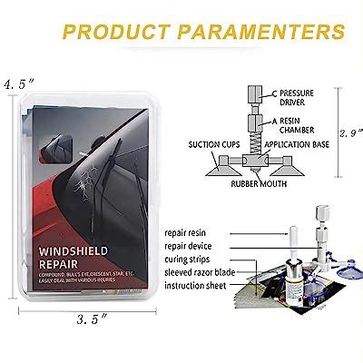 Windshield Repair Kit, 4 PCS Windshield Crack Repair | Ubuy India