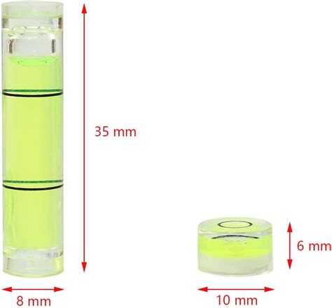 Buy Ruiwaer 10pcs Bubble Levels (4 x Circular Mini Spirit Level ...